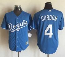 Kansas City Royals -4 Alex Gordon Light Blue Alternate 1 New Cool Base Stitched MLB Jersey