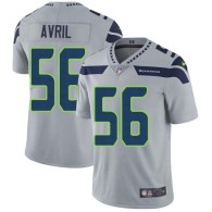 Nike Seahawks -56 Cliff Avril Grey Alternate Stitched NFL Vapor Untouchable Limited Jersey