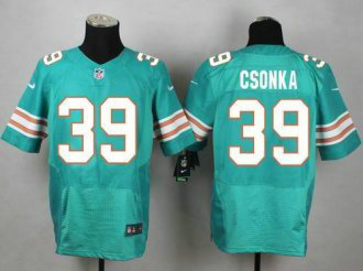 Nike Miami Dolphins -39 Larry Csonka Aqua Green Alternate Stitched NFL Elite Jersey