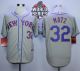 New York Mets -32 Steven Matz Grey Road Cool Base W 2015 World Series Patch Stitched MLB Jersey
