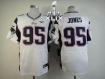Nike New England Patriots -95 Chandler Jones White Super Bowl XLIX Mens Stitched NFL Elite Jersey