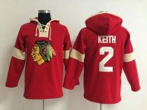 Chicago Blackhawks -2 Duncan Keith Red Pullover NHL Hoodie