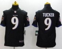 Nike Baltimore Ravens -9 Justin Tucker Black Alternate NFL New Limited Jersey