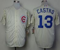Chicago Cubs -13 Starlin Castro Cream 1969 Turn Back The Clock Stitched MLB Jersey