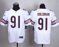 Nike Bears -91 Eddie Goldman White Men's Stitched NFL Elite Jersey