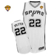Revolution 30 San Antonio Spurs -22 Tiago Splitter White Finals Patch Stitched NBA Jersey