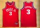 Philadelphia 76ers -3 Allen Iverson Red 1964 Throwback Stitched NBA Jersey