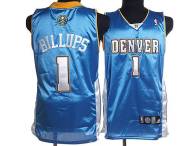Denver Nuggets -1 Chauncey Billups Stitched Baby Blue NBA Jersey