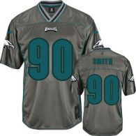 Nike Philadelphia Eagles #90 Marcus Smith Grey Men's Stitched NFL Elite Vapor Jersey