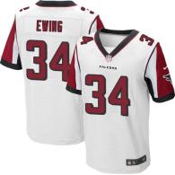 Nike Falcons -34 Bradie Ewing White Men's Stitched NFL Elite Jersey