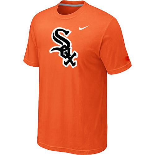 Chicago White Sox Nike Heathered Orange Club Logo  T-Shirt