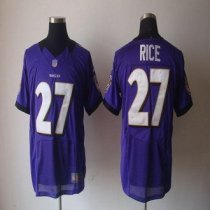 Nike Ravens -27 Ray Rice Purple Team Color Stitched NFL Elite Jersey