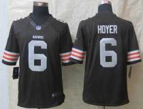 Nike Cleveland Browns -6 Brian Hoyer Brown Team Color NFL Limited Jersey