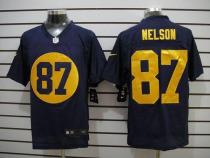 Nike Green Bay Packers #87 Jordy Nelson Navy Blue Alternate Men's Stitched NFL Elite Jersey