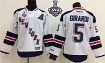 New York Rangers -5 Dan Girardi White 2014 Stadium Series With Stanley Cup Finals Stitched NHL Jerse