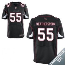 Nike Arizona Cardinals -55 Weatherspoon Jersey Black Elite Alternate Jersey