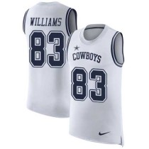 Nike Cowboys -83 Terrance Williams White Stitched NFL Limited Rush Tank Top Jersey