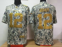 Nike Patriots -12 Tom Brady Dollar Fashion Stitched NFL Elite Jersey