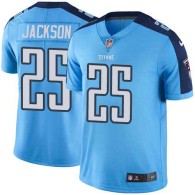 Nike Titans -25 Adoree Jackson Light Blue Stitched NFL Limited Rush Jersey