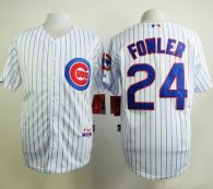 Chicago Cubs -24 Dexter Fowler White Home Cool Base Stitched MLB Jersey