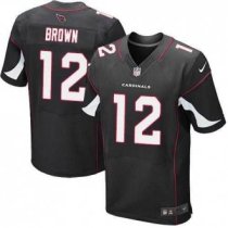 Nike Arizona Cardinals -12 Brown Jersey Black Elite Alternate Jersey
