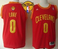 Revolution 30 Cleveland Cavaliers -0 Kevin Love Red The Finals Patch Stitched NBA Jersey
