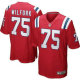 Nike New England Patriots -75 Vince Wilfork Red Alternate NFL Game Jersey