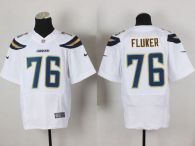 Nike San Diego Chargers #76 DJ Fluker White Men’s Stitched NFL New Elite Jersey