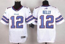 Nike Buffalo Bills -12 Jim Kelly White Stitched NFL New Elite Jersey