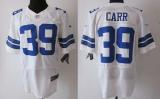 Nike Dallas Cowboys #39 Brandon Carr White Men's Stitched NFL Elite Jersey
