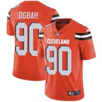 Nike Browns -90 Emmanuel Ogbah Orange Alternate Stitched NFL Vapor Untouchable Limited Jersey
