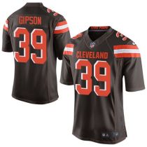 Nike Cleveland Browns -39 Tashaun Gipson Brown Team Color Men's Stitched NFL New Elite Jersey
