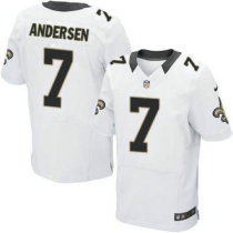 Nike New Orleans Saints -7 Morten Andersen White NFL Elite Jersey