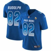 Nike Vikings -82 Kyle Rudolph Royal Stitched NFL Limited NFC 2018 Pro Bowl Jersey