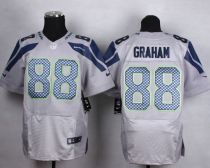 Nike Seattle Seahawks #88 Jimmy Graham Grey Alternate Men's Stitched NFL Elite Jersey
