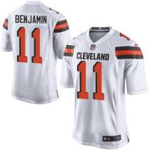 Nike Cleveland Browns -11 Travis Benjamin White Stitched NFL New Elite Jersey