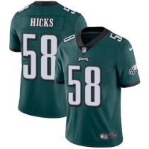 Nike Eagles -58 Jordan Hicks Midnight Green Team Color Stitched NFL Vapor Untouchable Limited Jersey