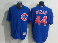 Chicago Cubs -44 Anthony Rizzo Blue Cool Base Stitched MLB Jersey