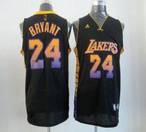 Los Angeles Lakers -24 Kobe Bryant Black Stitched NBA Vibe Jersey