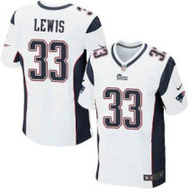 Nike New England Patriots -33 Dion Lewis White Stitched NFL Elite Jersey