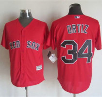 Boston Red Sox #34 David Ortiz Red New Cool Base Stitched MLB Jersey