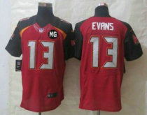 Nike Buccaneers -13 Mike Evans Red Team Color With MG Patch Stitched NFL New Elite Jersey