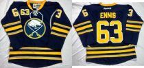Buffalo Sabres -63 Tyler Ennis Navy Blue Home Stitched NHL Jersey