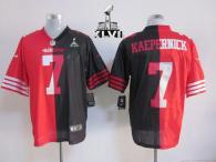 Nike San Francisco 49ers -7 Colin Kaepernick Black Red Super Bowl XLVII Mens Stitched NFL Elite Spli