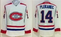 Montreal Canadiens -14 Tomas Plekanec Stitched White NHL Jersey