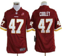 Nike Redskins -47 Chris Cooley Burgundy Red Team Color With 80TH Patch Stitched NFL Game Jersey
