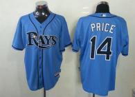 Tampa Bay Rays #14 David Price Light Blue Cool Base Stitched MLB Jersey