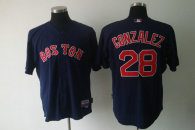 Boston Red Sox #28 Adrian Gonzalez Dark Blue Cool Base Stitched MLB Jersey