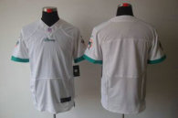 Nike Dolphins Blank White Stitched NFL Elite Jersey