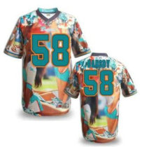 Miami Dolphins -58 DANSBY Stitched NFL Elite Fanatical Version Jersey (5)